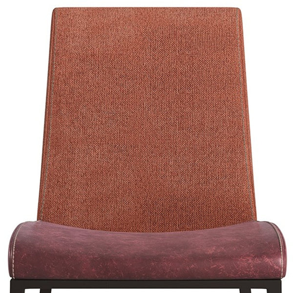 Homeroots Set Of Two Brown And Rust Stainless Steel Chairs  Metal 400685