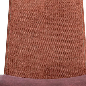 Homeroots Set Of Two Brown And Rust Stainless Steel Chairs  Metal 400685