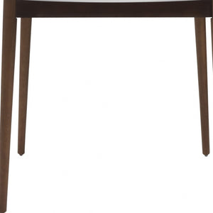 HomeRoots 47" White and Brown Round Dining Table - Modern Two-Tone Design for Elegant Dining and Gatherings 400752