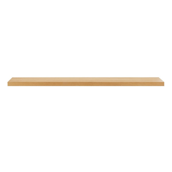 HomeRoots 75" Natural Wooden Floating Shelf - Minimalist Wall-Mount Storage for Modern & Traditional Spaces 400825