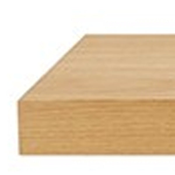HomeRoots 75" Natural Wooden Floating Shelf - Minimalist Wall-Mount Storage for Modern & Traditional Spaces 400825