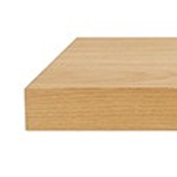 HomeRoots 75" Natural Wooden Floating Shelf - Minimalist Wall-Mount Storage for Modern & Traditional Spaces 400825