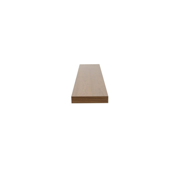 HomeRoots 75" Brown Wooden Floating Shelf – Elegant Wall-Mounted Display for Books, Décor & Kitchen Essentials 400826