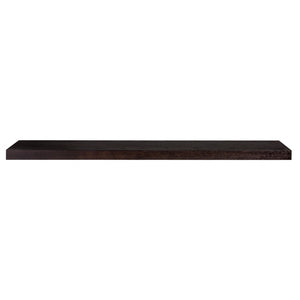 Homeroots 75" Espresso Wooden Wall Mounted Floating Shelf  Wood ,Veneer 400827