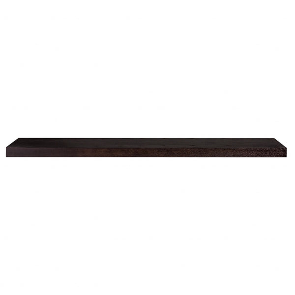 Homeroots 75" Espresso Wooden Wall Mounted Floating Shelf  Wood ,Veneer 400827