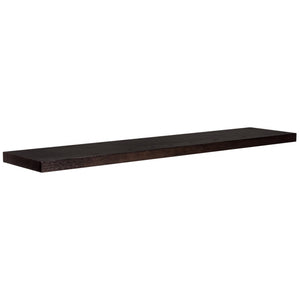 Homeroots 75" Espresso Wooden Wall Mounted Floating Shelf  Wood ,Veneer 400827