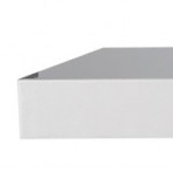 Homeroots 75" White Wooden Wall Mounted Floating Shelf  White Lacquered Mdf 400828