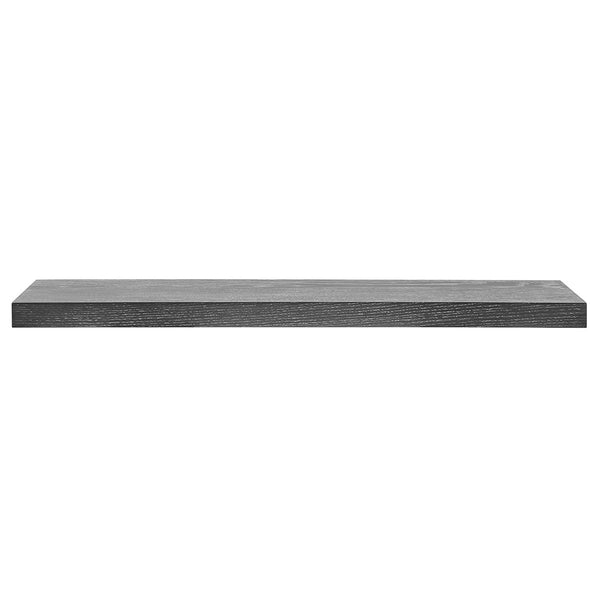 Homeroots 43" Dark Gray Whitewash Wooden Floating Shelf  Solid Wood 400829