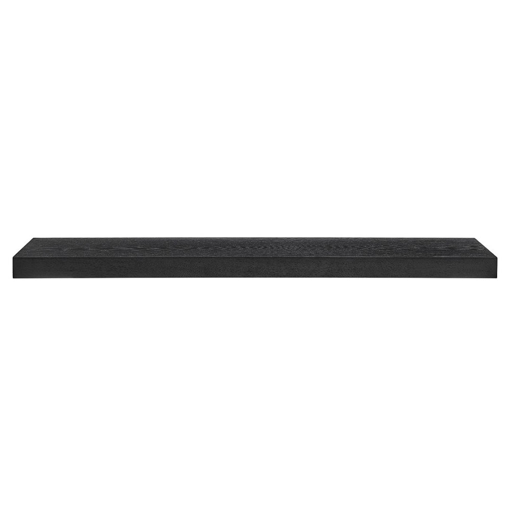 HomeRoots 43" Black Wooden Floating Shelf - Modern Minimalist Design for Stylish Storage & Display Solutions 400830
