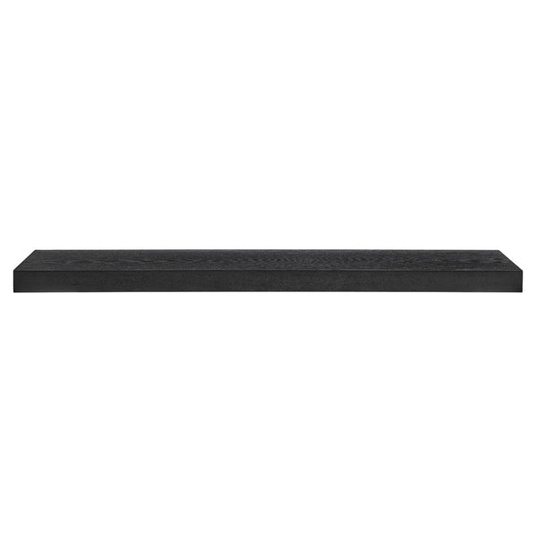 HomeRoots 43" Black Wooden Floating Shelf - Modern Minimalist Design for Stylish Storage & Display Solutions 400830