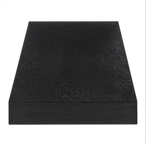 HomeRoots 43" Black Wooden Floating Shelf - Modern Minimalist Design for Stylish Storage & Display Solutions 400830