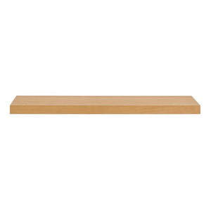 HomeRoots 43" Natural Light Brown Wooden Floating Shelf - Minimalist Design for Stylish Home Display & Storage 400831