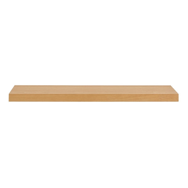 HomeRoots 43" Natural Light Brown Wooden Floating Shelf - Minimalist Design for Stylish Home Display & Storage 400831