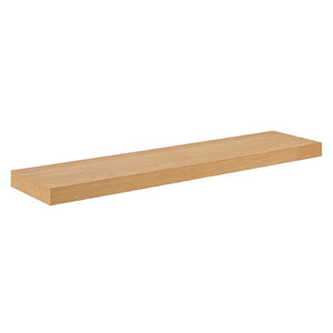 HomeRoots 43" Natural Light Brown Wooden Floating Shelf - Minimalist Design for Stylish Home Display & Storage 400831