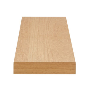 HomeRoots 43" Natural Light Brown Wooden Floating Shelf - Minimalist Design for Stylish Home Display & Storage 400831