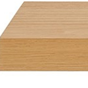 HomeRoots 43" Natural Light Brown Wooden Floating Shelf - Minimalist Design for Stylish Home Display & Storage 400831