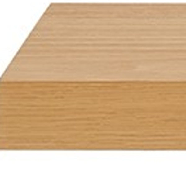 HomeRoots 43" Natural Light Brown Wooden Floating Shelf - Minimalist Design for Stylish Home Display & Storage 400831