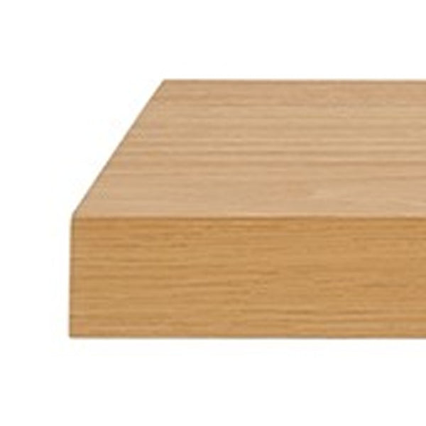HomeRoots 43" Natural Light Brown Wooden Floating Shelf - Minimalist Design for Stylish Home Display & Storage 400831