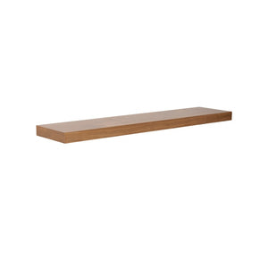 HomeRoots 43" Brown Wooden Floating Shelf - Minimalist Walnut Display Shelf for Modern Home Decor & Storage 400832