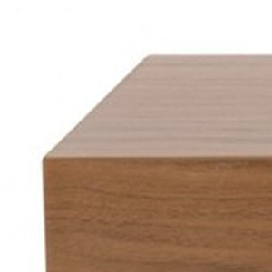 HomeRoots 43" Brown Wooden Floating Shelf - Minimalist Walnut Display Shelf for Modern Home Decor & Storage 400832