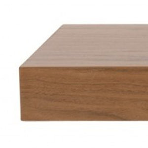 HomeRoots 43" Brown Wooden Floating Shelf - Minimalist Walnut Display Shelf for Modern Home Decor & Storage 400832
