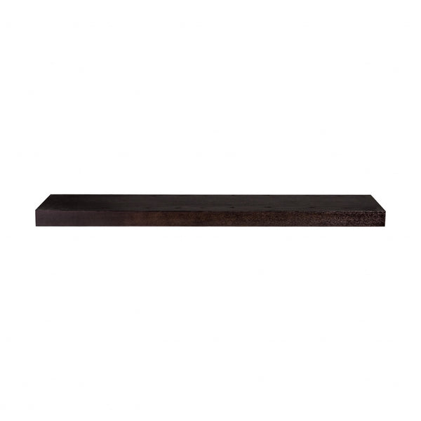 Homeroots 43" Espresso Wooden Wall Mounted Floating Shelf  Wood 400833