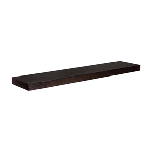 Homeroots 43" Espresso Wooden Wall Mounted Floating Shelf  Wood 400833