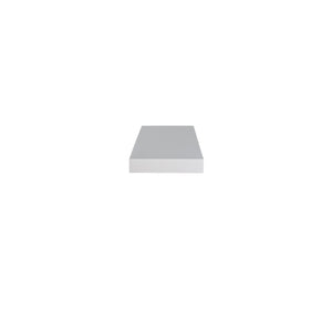 HomeRoots 43" White Floating Shelf – Sleek Minimalist Wall-Mounted Display for Home Décor & Essentials 400834