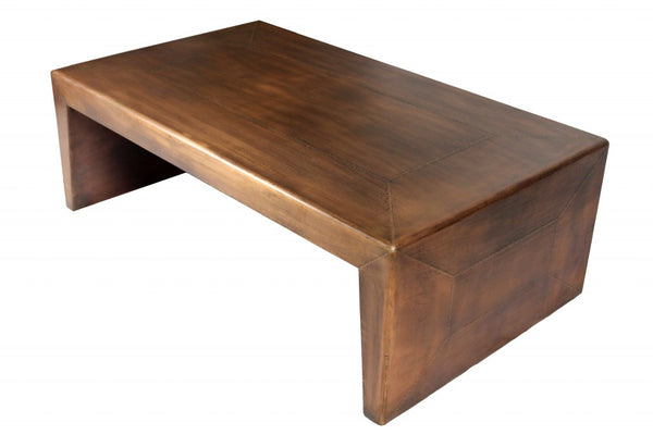 Homeroots Modern Copper Tone Coffee Table   400848