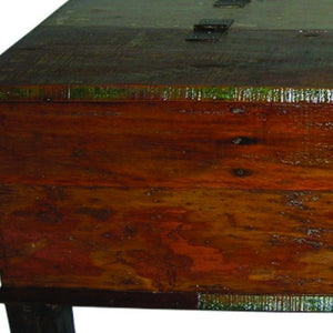 Homeroots 50" Rustic Lift Top Coffee Table - Stylish Solid Wood With Distressed Finish For Living Room & Office   400882