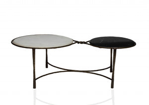 Homeroots Mid Century Dual Rim Coffee Table   400889