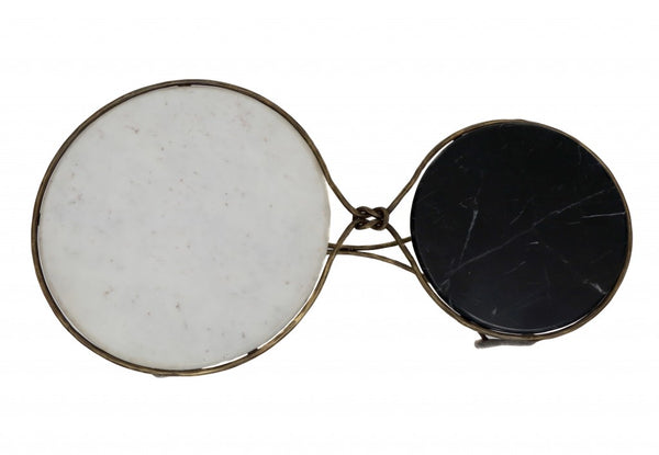 Homeroots Mid Century Dual Rim Coffee Table   400889