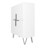 Manhattan Comfort Beekman Mid-Century Modern Cabinet White 400AMC198