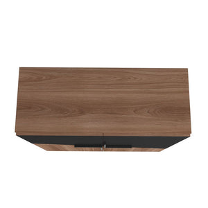 Manhattan Comfort Beekman Mid-Century Modern Cabinet Brown and Black 400AMC240