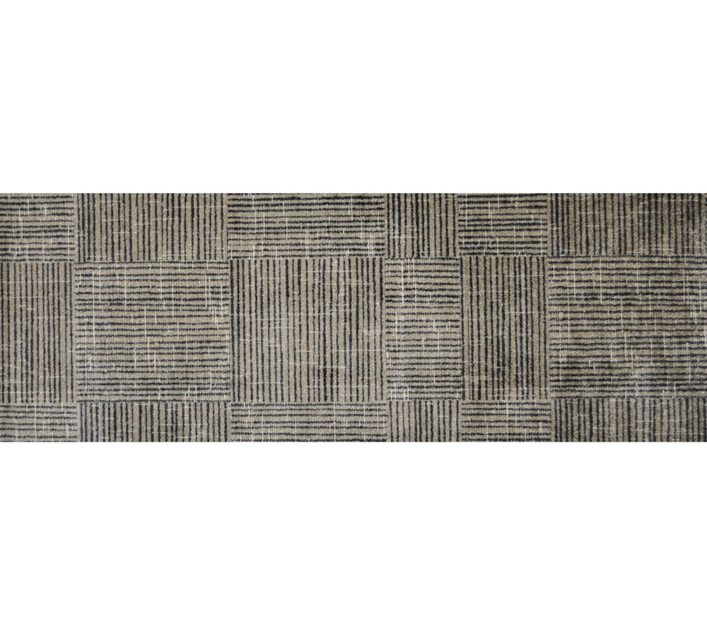 HomeRoots 2' X 6' Stylish Washable Runner Rug with Modern Geometric Design for High-Traffic Spaces and Homes 401014