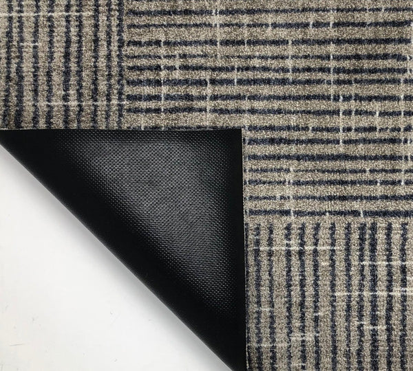 HomeRoots 2' X 6' Stylish Washable Runner Rug with Modern Geometric Design for High-Traffic Spaces and Homes 401014