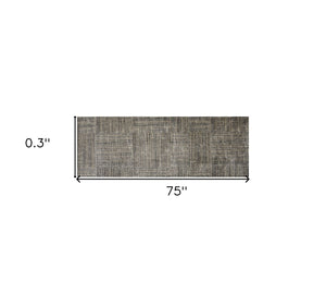 HomeRoots 2' X 6' Stylish Washable Runner Rug with Modern Geometric Design for High-Traffic Spaces and Homes 401014
