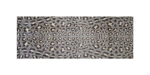 Homeroots 2' X 6' Gray And Brown Cheetah Washable Runner Rug  Nylon 401017