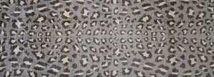Homeroots 2' X 6' Gray And Brown Cheetah Washable Runner Rug  Nylon 401017