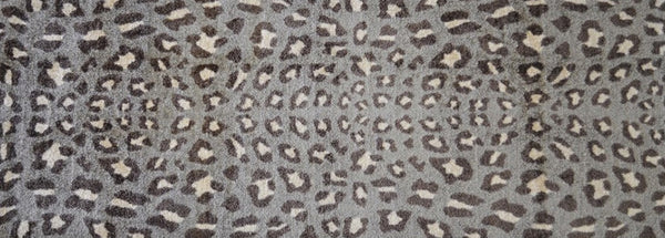 Homeroots 2' X 6' Gray And Brown Cheetah Washable Runner Rug  Nylon 401017