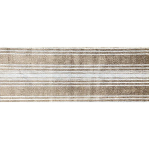 HomeRoots 2' X 6' Sandy Shores Washable Runner Rug - Coastal Striped Design, Durable, Easy-Care & Skid-Resistant 401050