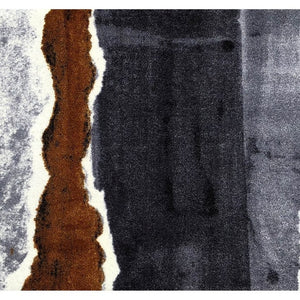 HomeRoots 2' X 6' Gray and Brown Abstract Southwest Washable Runner Rug - Durable, Stylish, and Easy Care! 401061