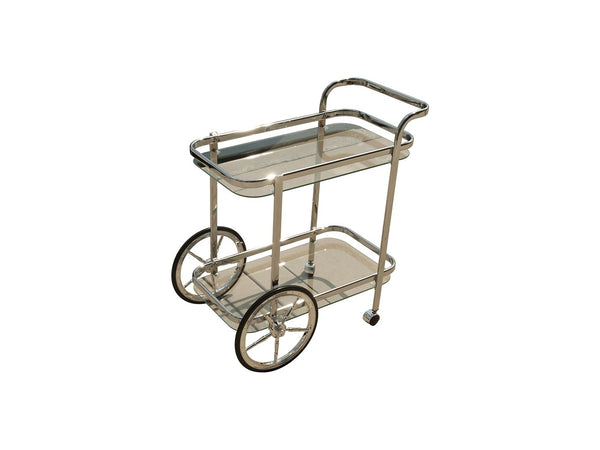 Homeroots Modern Rolling Bar Cart Serving Trolley   401094