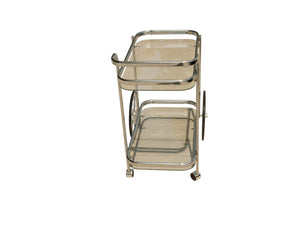 Homeroots Modern Rolling Bar Cart Serving Trolley   401094