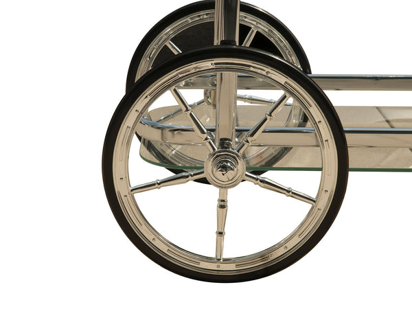 Homeroots Modern Rolling Bar Cart Serving Trolley   401094