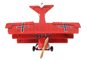 Homeroots C1916 Red Baron Fokker Triplane Model Sculpture  Metal 401096