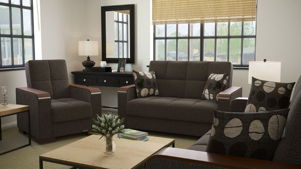 English Elm Primenest Zenaero Upholstered Sofabed With Storage - Stylish Grey Chenille Converts Effortlessly! B030P286545-GIGA