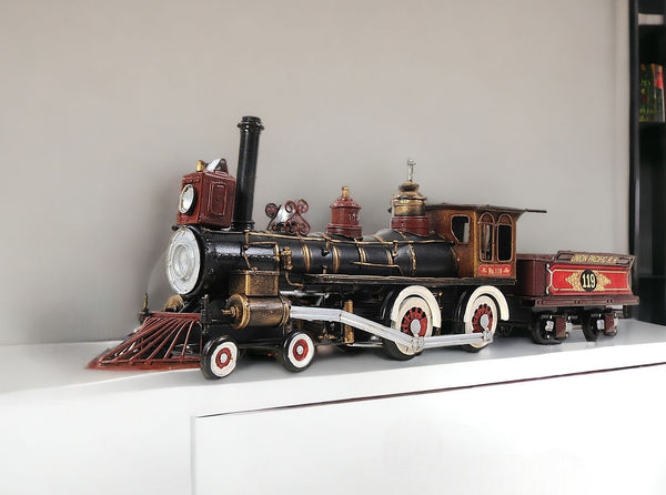 Homeroots Union Pacific Locomotive Sculpture  Metal 401100