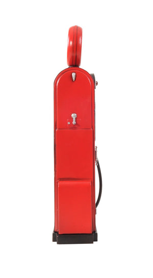 Homeroots 21" Red Metal Hand Painted Tabletop Sculpture  Metal 401102