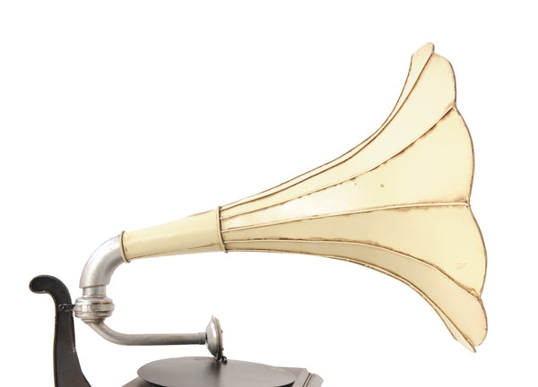 Homeroots C1911 Hmv Gramophone Built To Scale Model Sculpture  Metal 401103